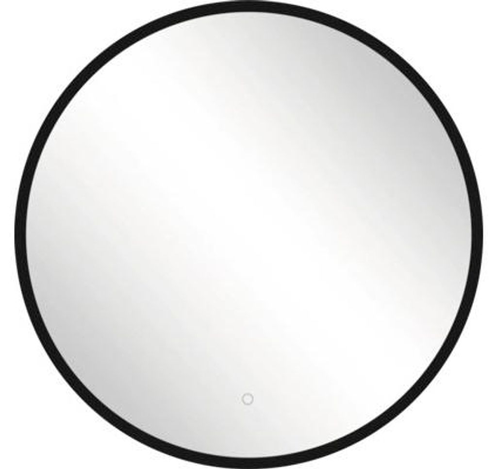 Held Möbel LED Badspiegel Colmar Ø 60 cm Rahmen schwarz