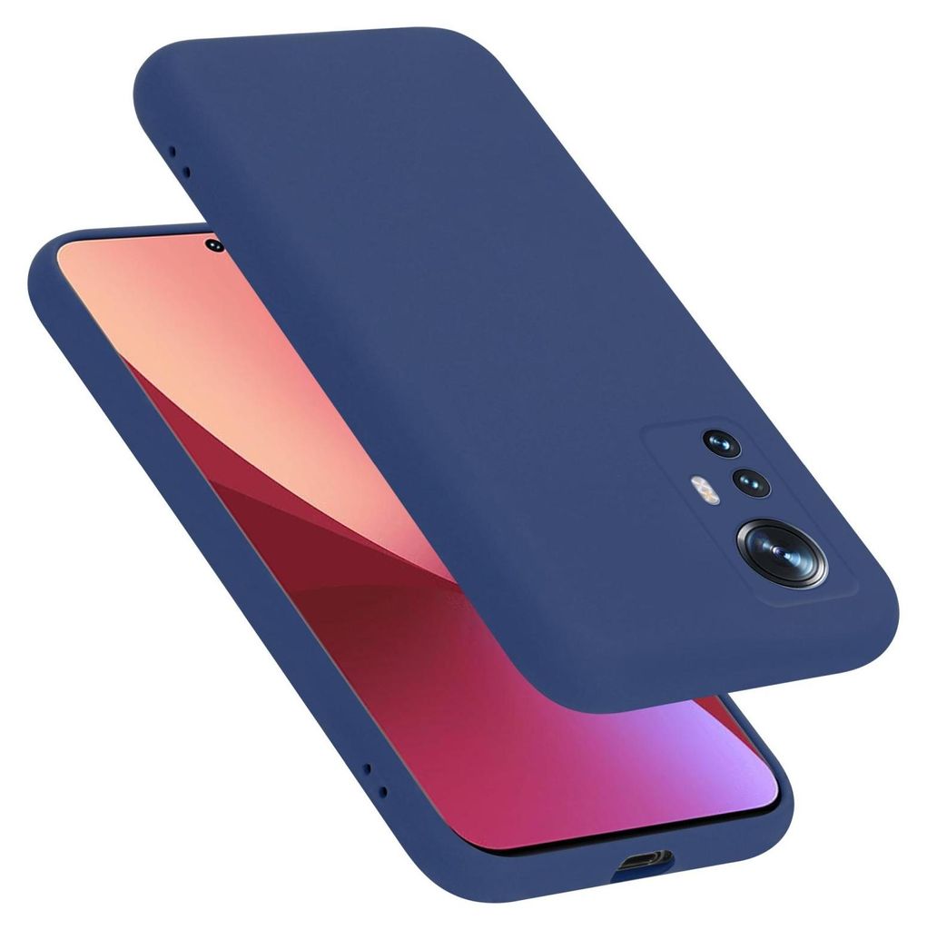 Cadorabo Schutzhülle für Xiaomi 12 / 12X Hülle in Blau Handyhülle Case Cover TPU Etui