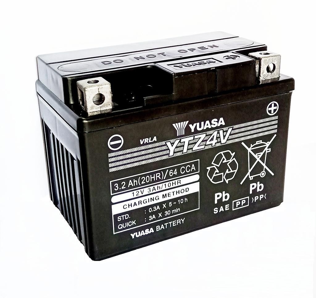 YUASA YTZ4V (WC) Batteries AGM / Gel 12V/3AH (10 Std.) Image du produit 