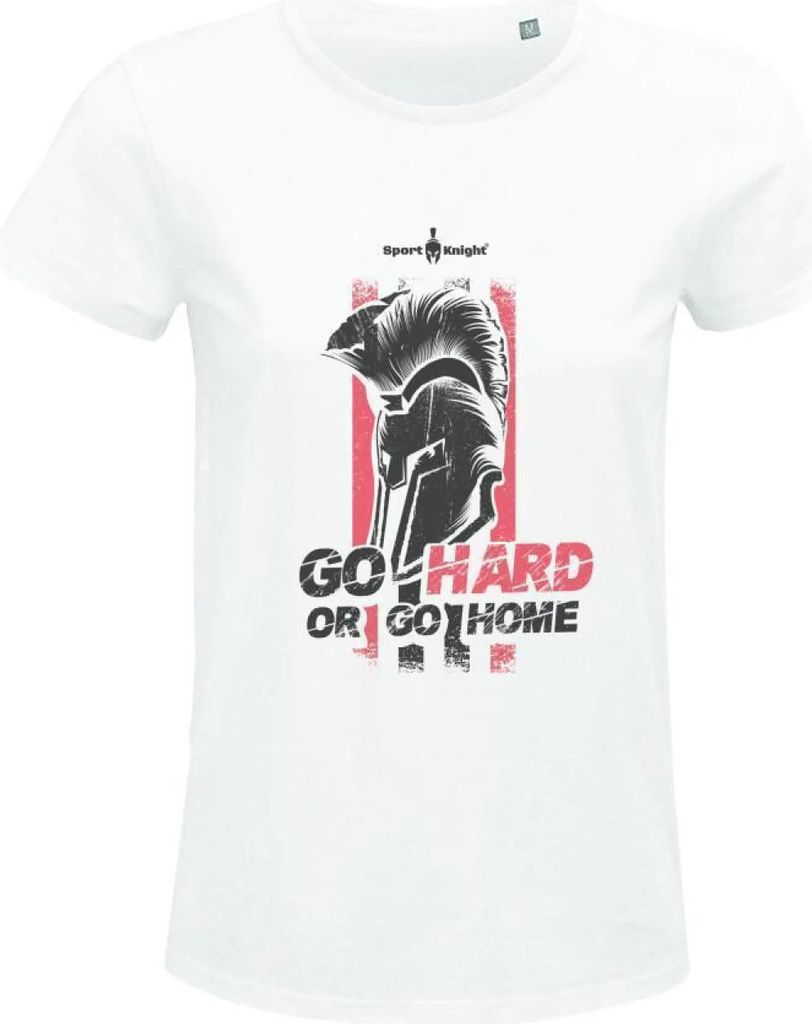 Sport-Knight Damen Fitness T-Shirt "Go Hard or Go Home" Organisch Classic