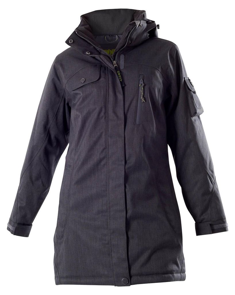 Owney Arctic Damen Winterjacke Schwarz S wetterfest Hundehalter Winter Wanderjacke atmugsaktiv Parka mit vielen Taschen