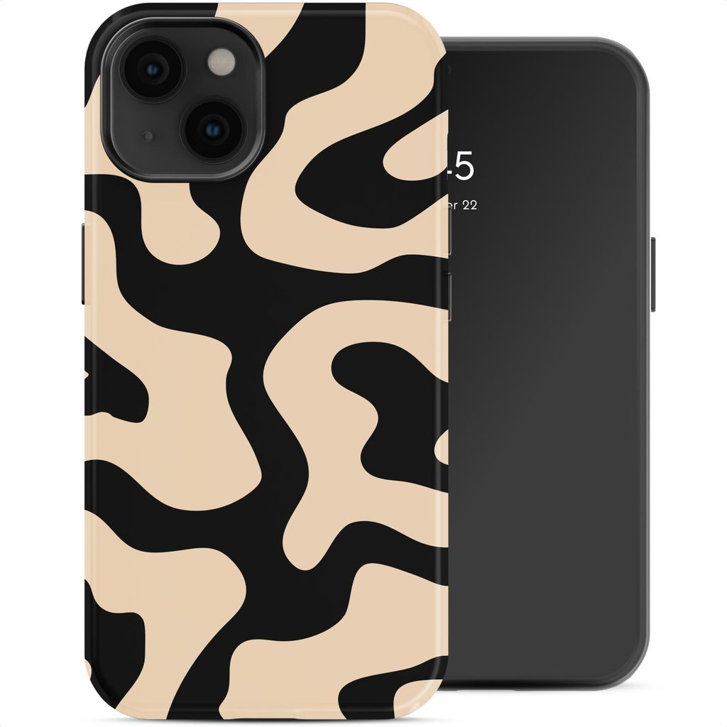 Selencia Vivid Backcover mit MagSafe für das Apple iPhone 14 – Art Wave Black
