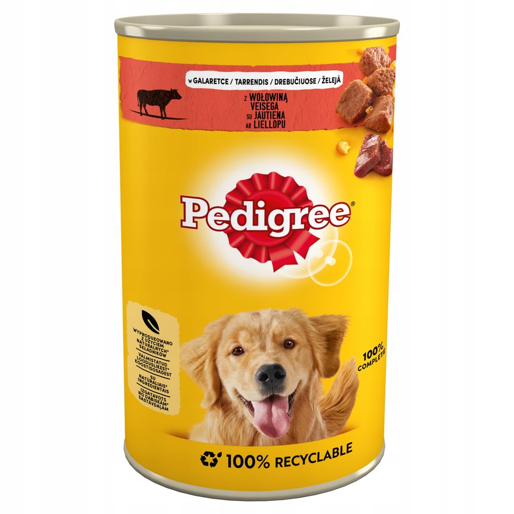 Pedigree Adult Wołowina w galaretce mokra karma dla psa Zdjęcie produktu 