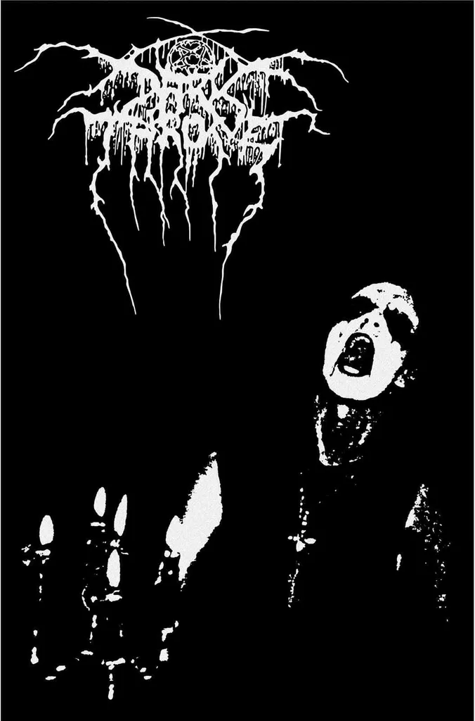 Darkthrone Poster Transylvanian Hunger Tissu RO5313 Noir et Blanc Unique