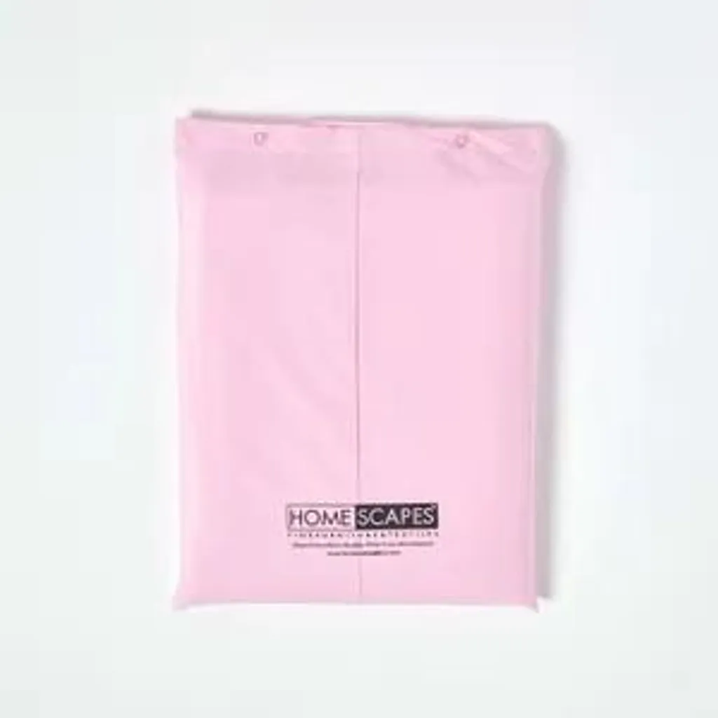 Parure de Lit Rose 240x220 cm : Housse de Couette Percale de Coton - 6