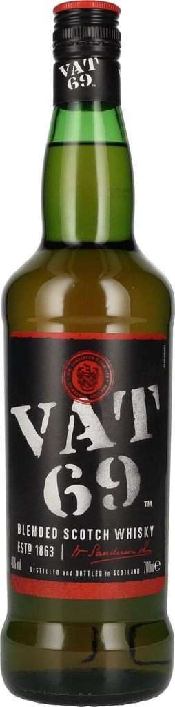 VAT 69 Blended Scotch Whisky 40% Vol. 0,7l Image du produit 