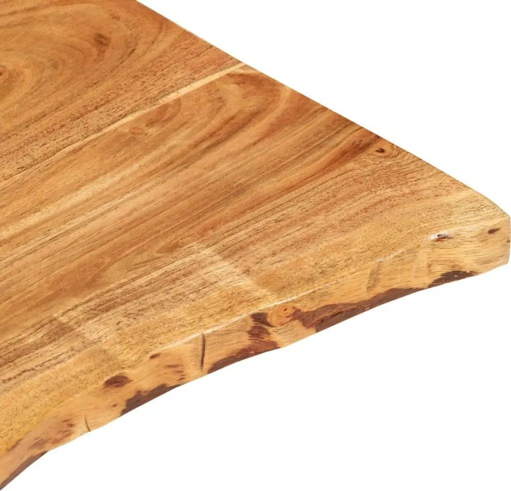Plateau de lavabo bois acacia massif durable et résistant 58x52x2,5 cm - 5