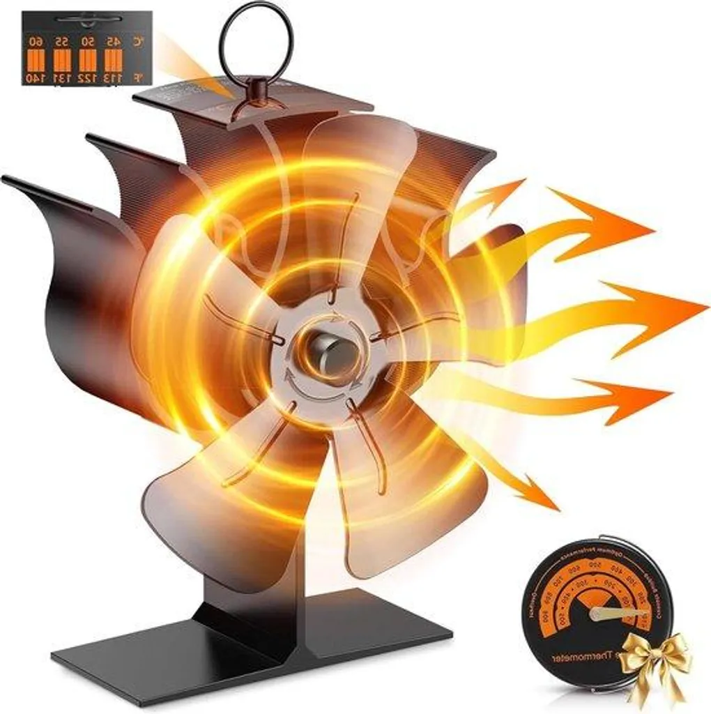Petit ventilateur de poêle silencieux pour stopper la perte de chaleur