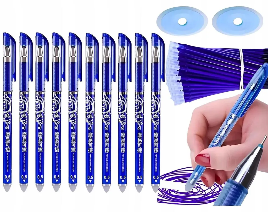 Lot de stylos effaçables pour prise de notes et examens sans erreurs