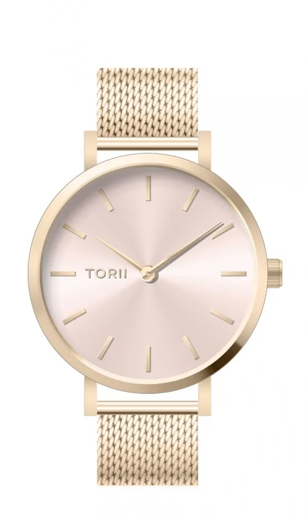 Orologio da polso da donna TORII L28LS.LL in oro rosa, moda classica