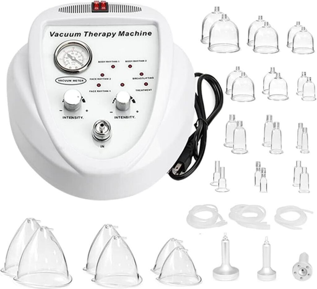 Vakuumtherapie-Massage, Schröpftherapie-Sets, Körperform-Massagegerät, Vakuumpumpen-Verbesserungsgerät mit 30 Tassen und 3 Pumpen