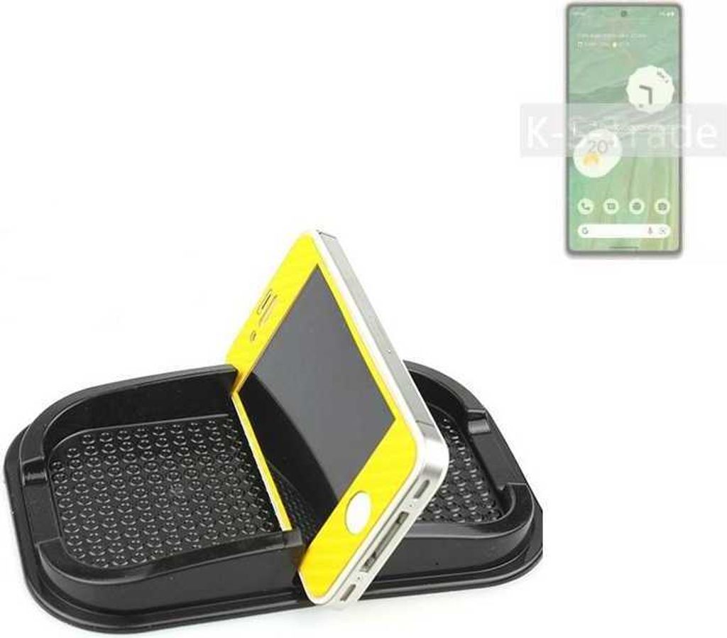 K-S-Trade Auto Anti Rutsch Matte Smartphone-Halter kompatibel mit Google Pixel 7 Haft Pad Armaturenbrett Handy-Halterung Silikon