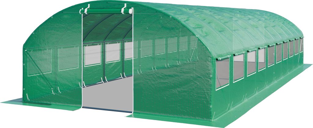 TOOLPORT Foliengewächshaus Gewächshaus 4x10m stabil & Produktbild 