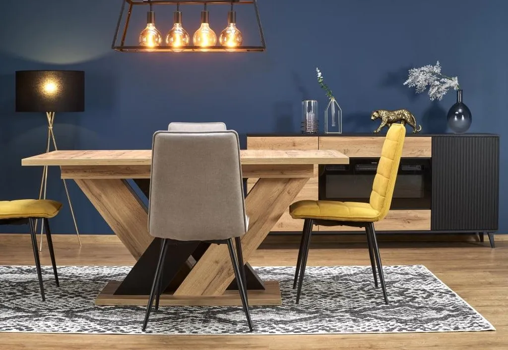 Table d'appoint pliante Brandon rectangulaire pour réception et buffet - 14