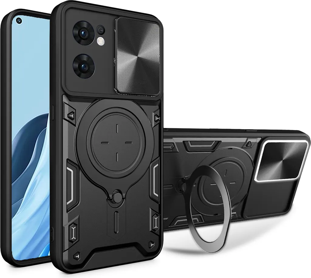 Custodia Protettiva Oppo Reno7 5G: Doppio Strato Militare e Supporto