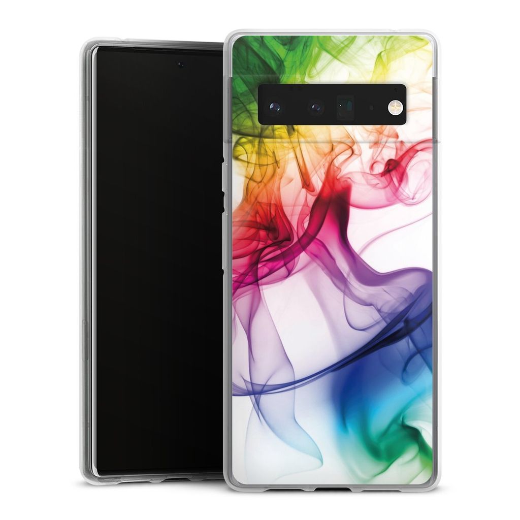 DeinDesign Handyhülle für Google Pixel 6 Pro Silikon Hülle Case Smartphone Schutzhülle Farbe Regenbogen Wasser