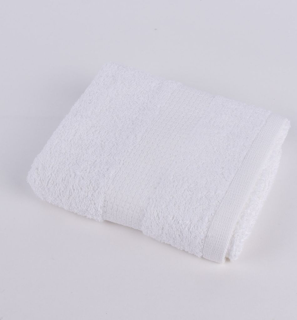 Qualitätsfrottee Handtuch 100% Baumwolle 500g/qm reinweiß Größe Handtuch 50 x 100 cm