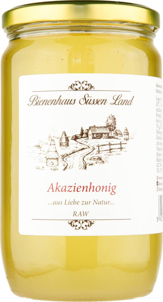 Čistý sladký požitek: 1 kg surového a čistého akáciového Obrázek produktu 