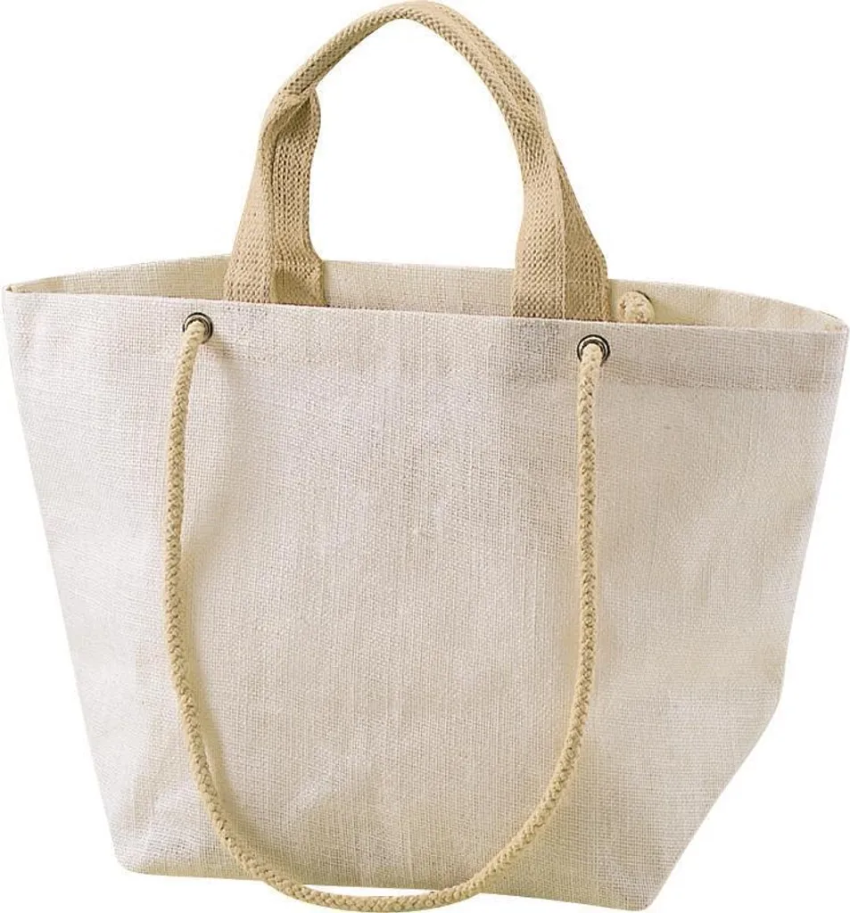 Cabas de Plage et Marché en Jute Naturelle 40x29x20 cm Lot de 3