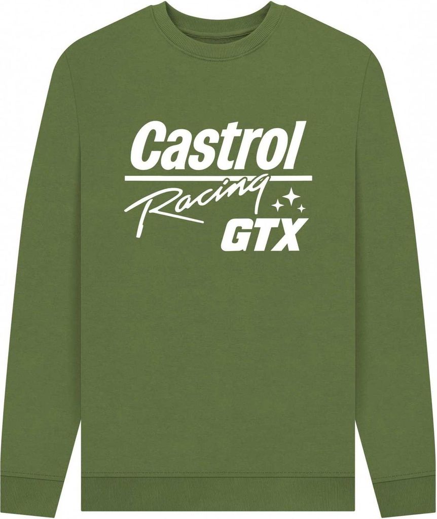 Castrol - "Racing GTX" Sweatshirt für Herren/Damen Uni PN2178 (L) (Khakigrün)
