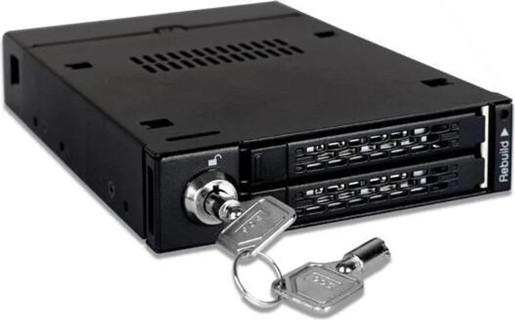 Icy Dock MB992SKR-B Rack Mobile 2,5 SATA HDD/SSD Raid 1 pour Baie 3,5 - 6