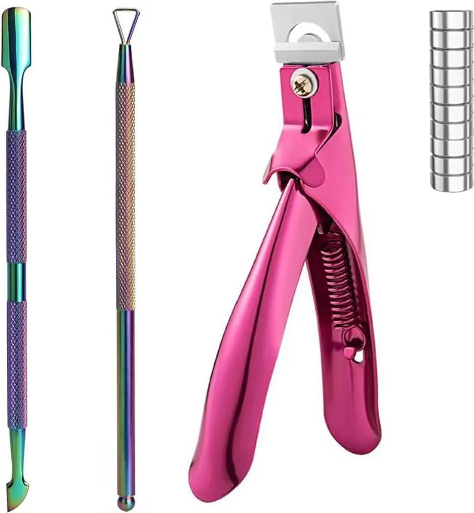 Set de coupe-ongles professionnels pour manucure gel et faux ongles - 4 pcs