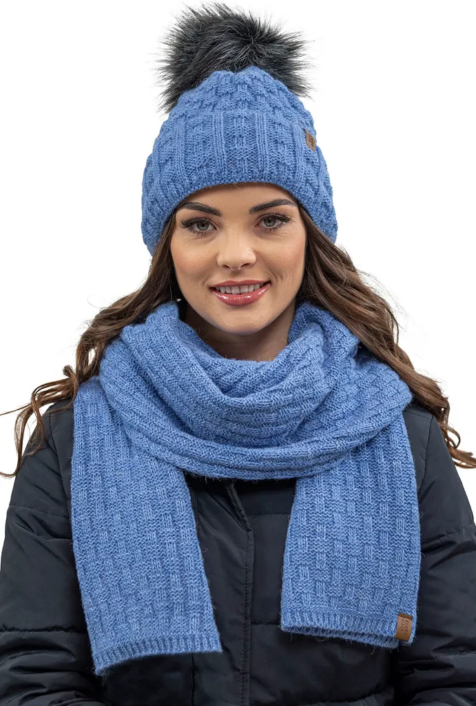 Set Hivernal Femme Bonnet et Écharpe pour Sorties au Froid Vivisence