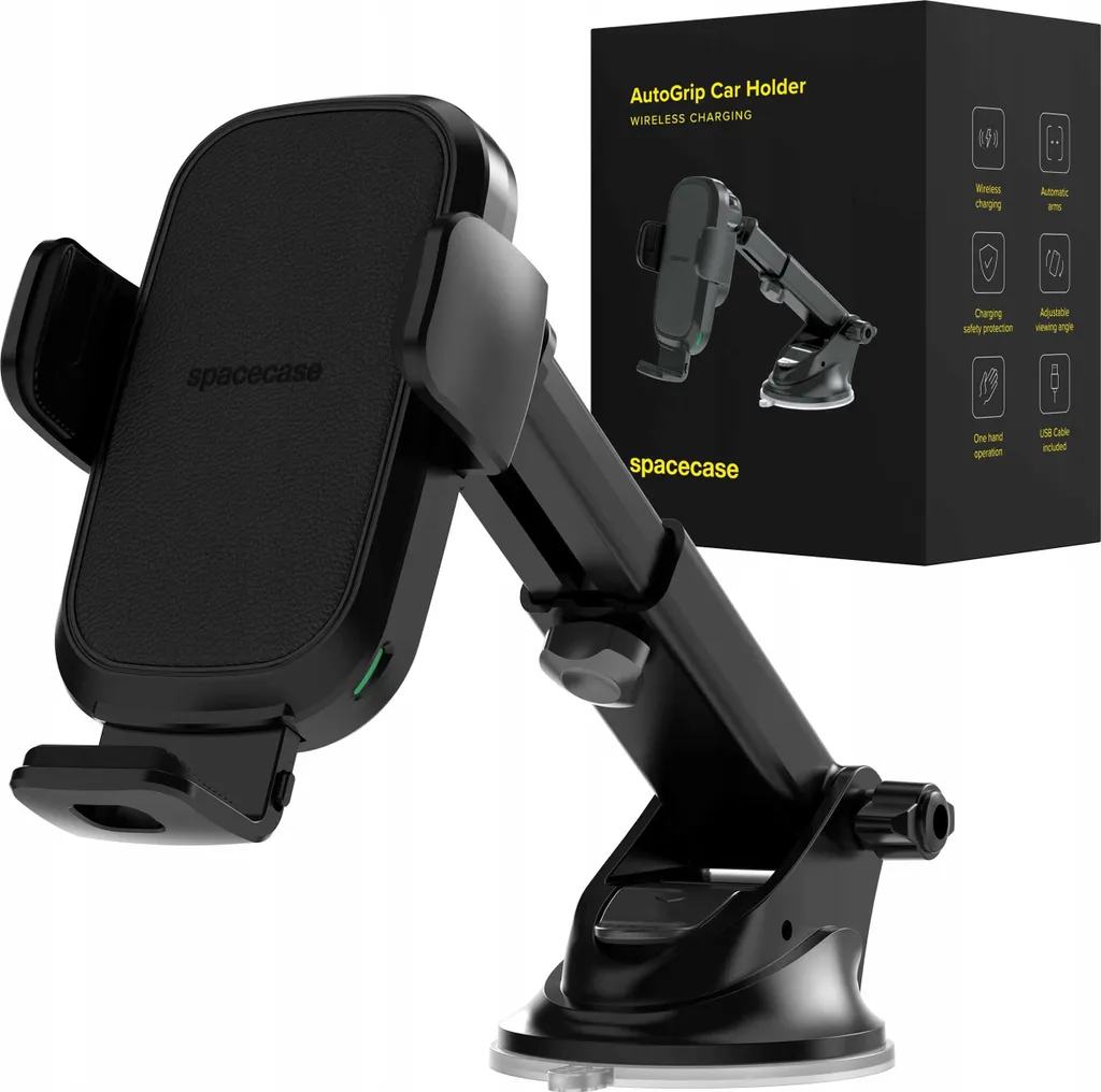 SPACECASE WM7B Supporto Auto Wireless: Ricarica Rapida 15W per Cruscotto