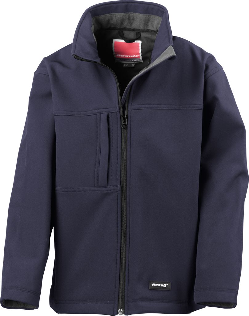 Result Kinder Softshell-Jacke, 3-lagig RW3211 (2XL) (Marineblau)