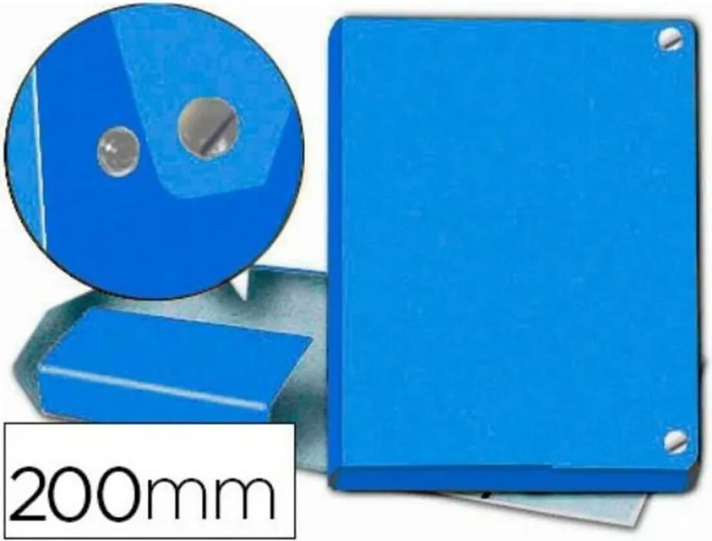 Dossier de rangement bleu 200 Pardo porte-documents à bouton robuste