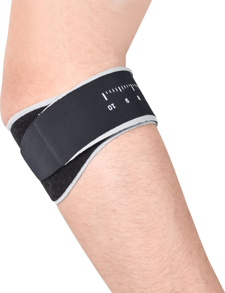 Tennisarmbandage, abnehmbares Silikonpolster, Ellenbogenstützband bei Sehnenscheidenentzündung, elastisches Ellenbogenkompressionswickel-Armpolst...