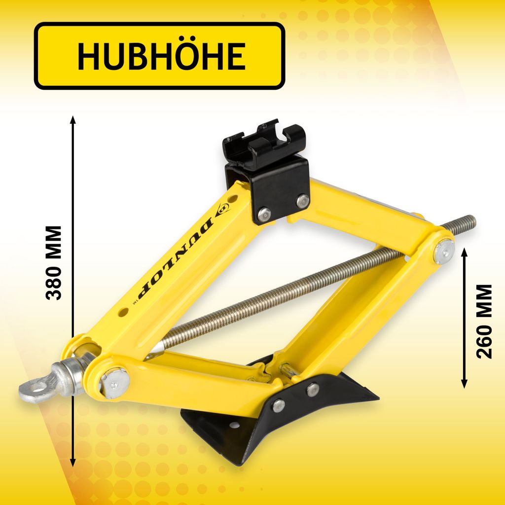Dunlop 41790 Scherenwagenheber 1500 kg | Kfz-Wagenheber mit Produktbild 4