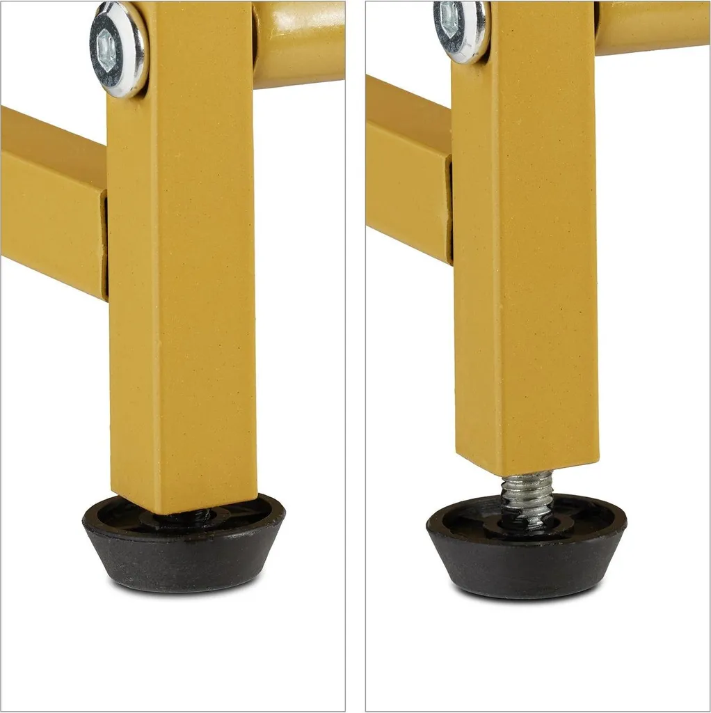Étagère à chaussures dorée en métal design chic Luxe-100 Modulable - 6