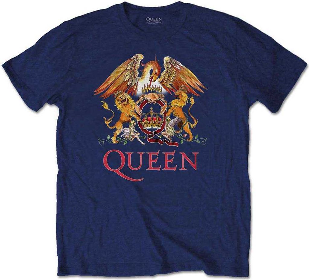 Queen - stemma classico - t-shirt grande unisex - nero Immagine del prodotto 