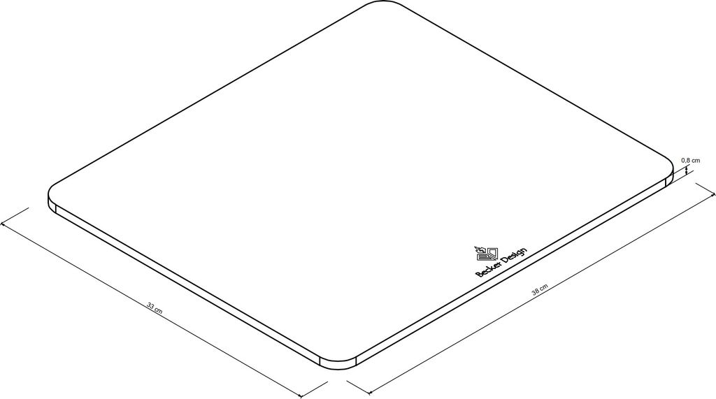 8mm Pizza- Brot- Backstahl rechteckig 38cm x 33cm Produktbild 8