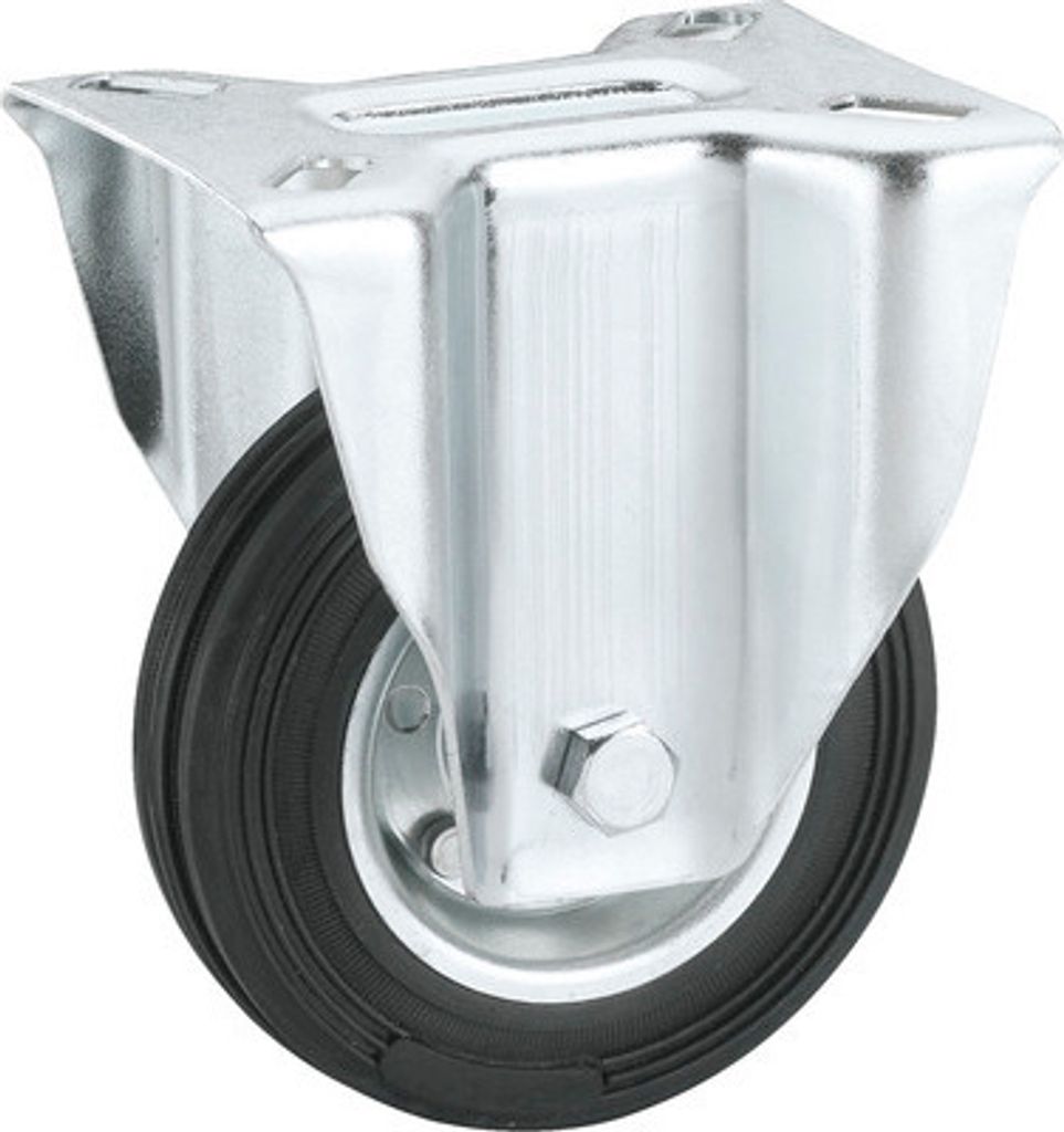 Tarrox Transport-Geräte-Bockrolle, bis 50 kg, 80 x 107 x 25 mm