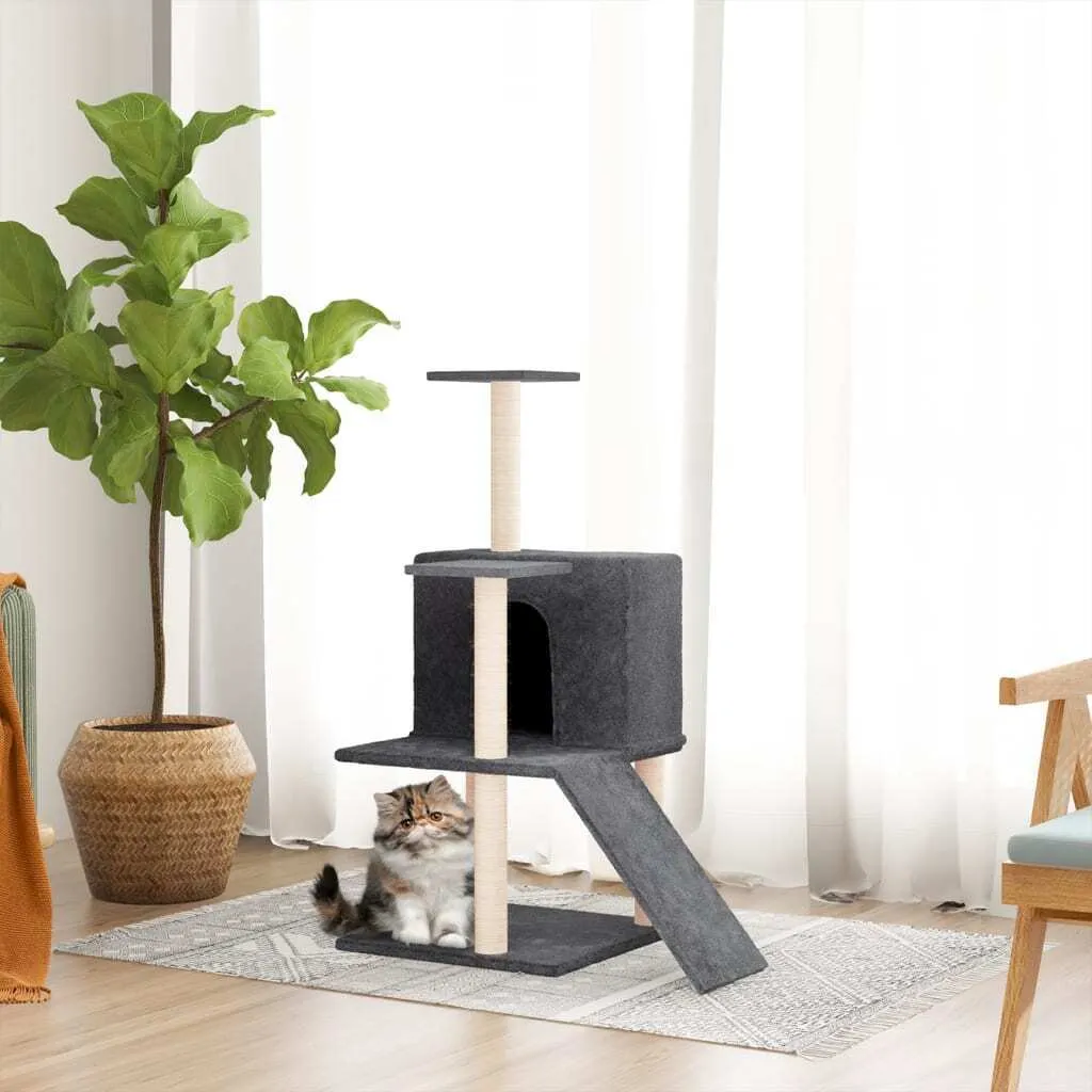 Tiragraffi Design Moderno Grigio Scuro 82 cm - Arredo Felino Chic
