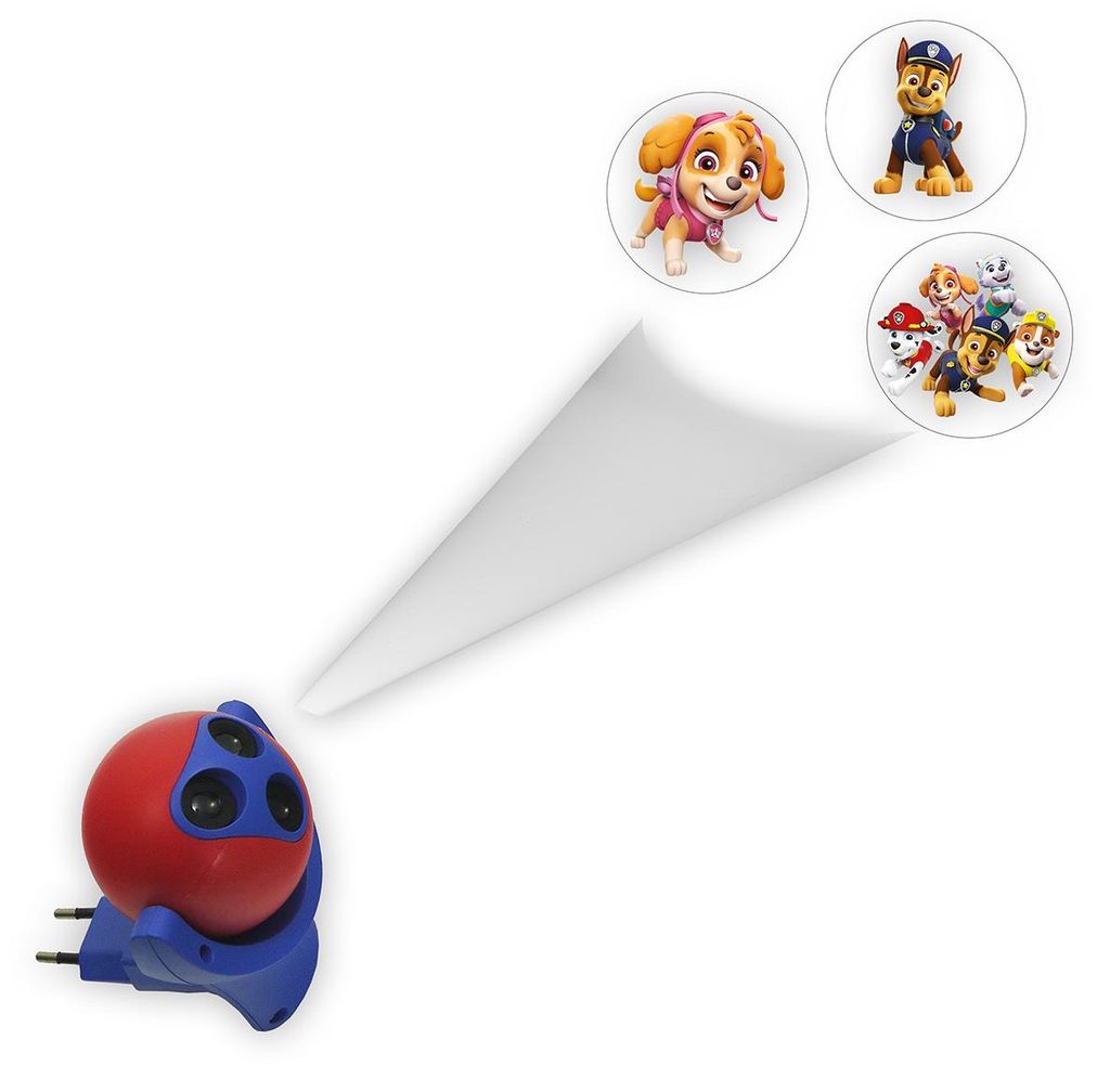 Niermann Paw Patrol LED Nachtlicht 3-fach 1W Blau, Rot Produktbild 