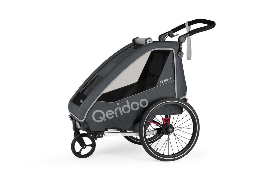 Qeridoo QUPA 1 - Kinderfahrradanhänger für 1 Kind, Farbe: Produktbild 
