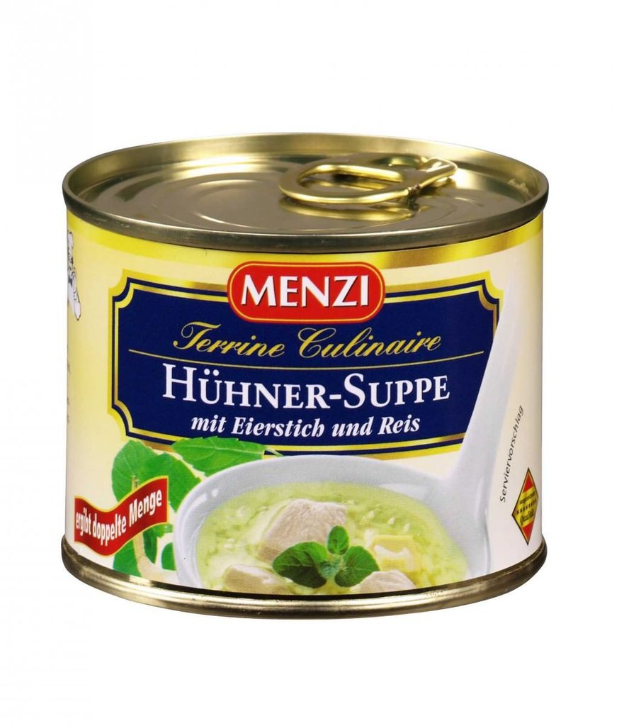 Menzi Hühnersuppe Eierstich konzentriert ergibt 2L