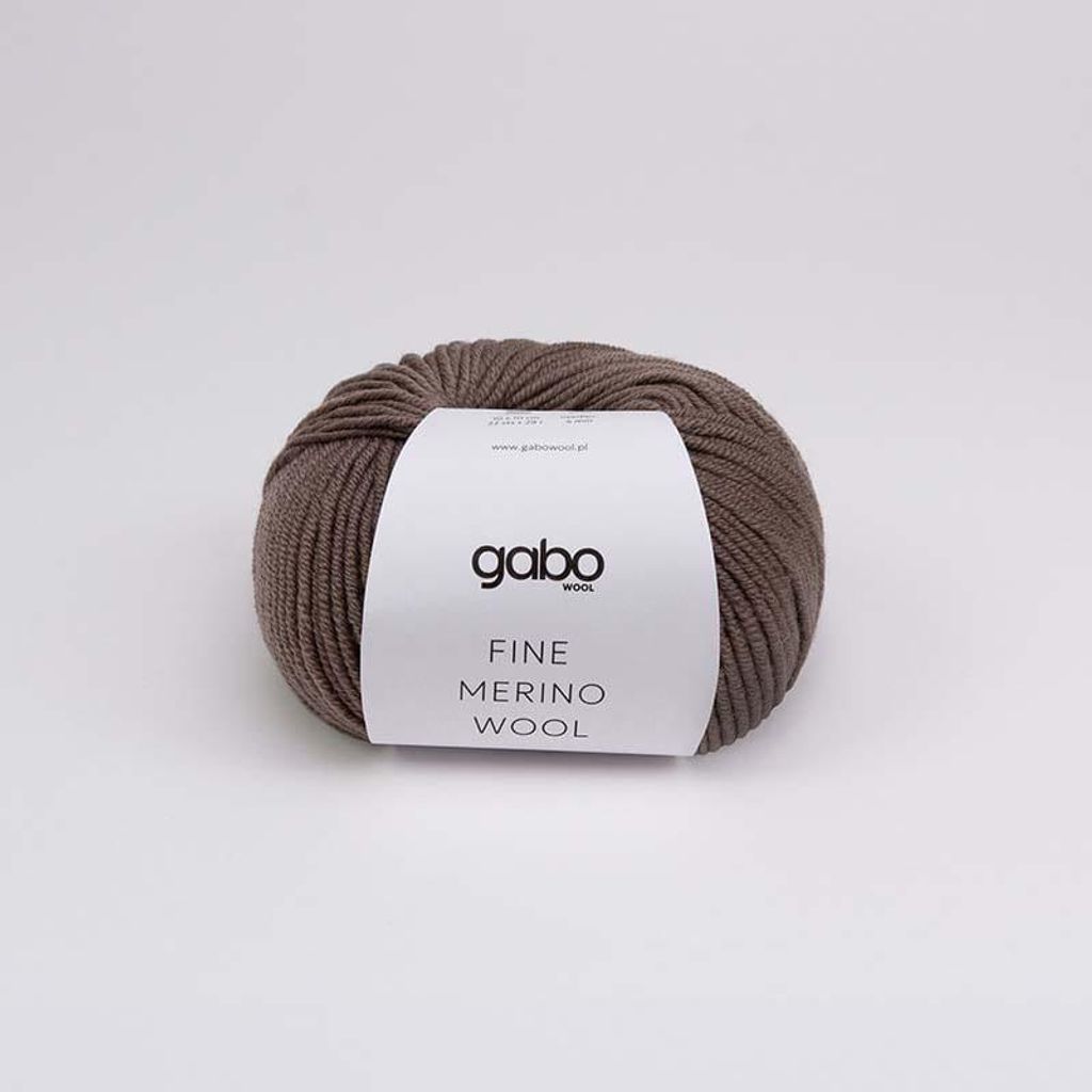 Gabo Fine Merino Wolle 100% Superwash, Zart & Waschbar, 50g Erdtöne