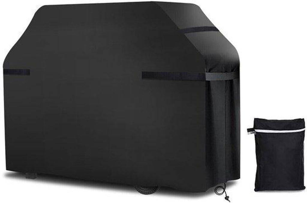 Robuste Gasgrillhülle, wasserdicht, schwarz, 170x61x, für Außenbereich