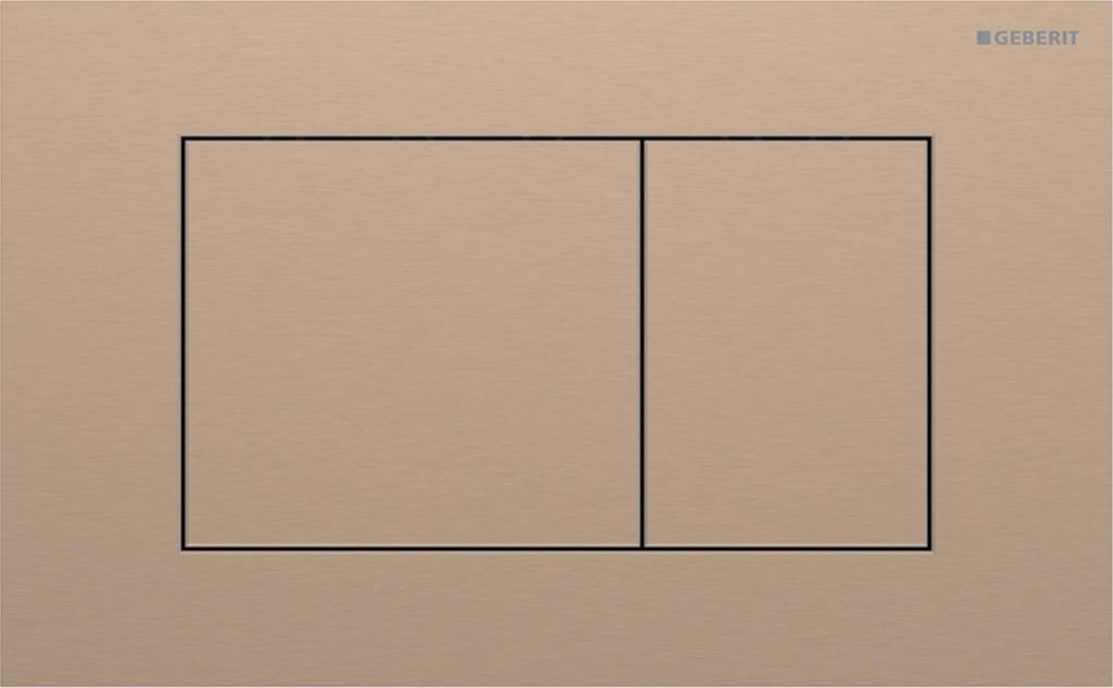 Geberit Sigma 40 Bedienfeld quadratisch rotgold Edelstahl für Sigma Spülkästen 8cm