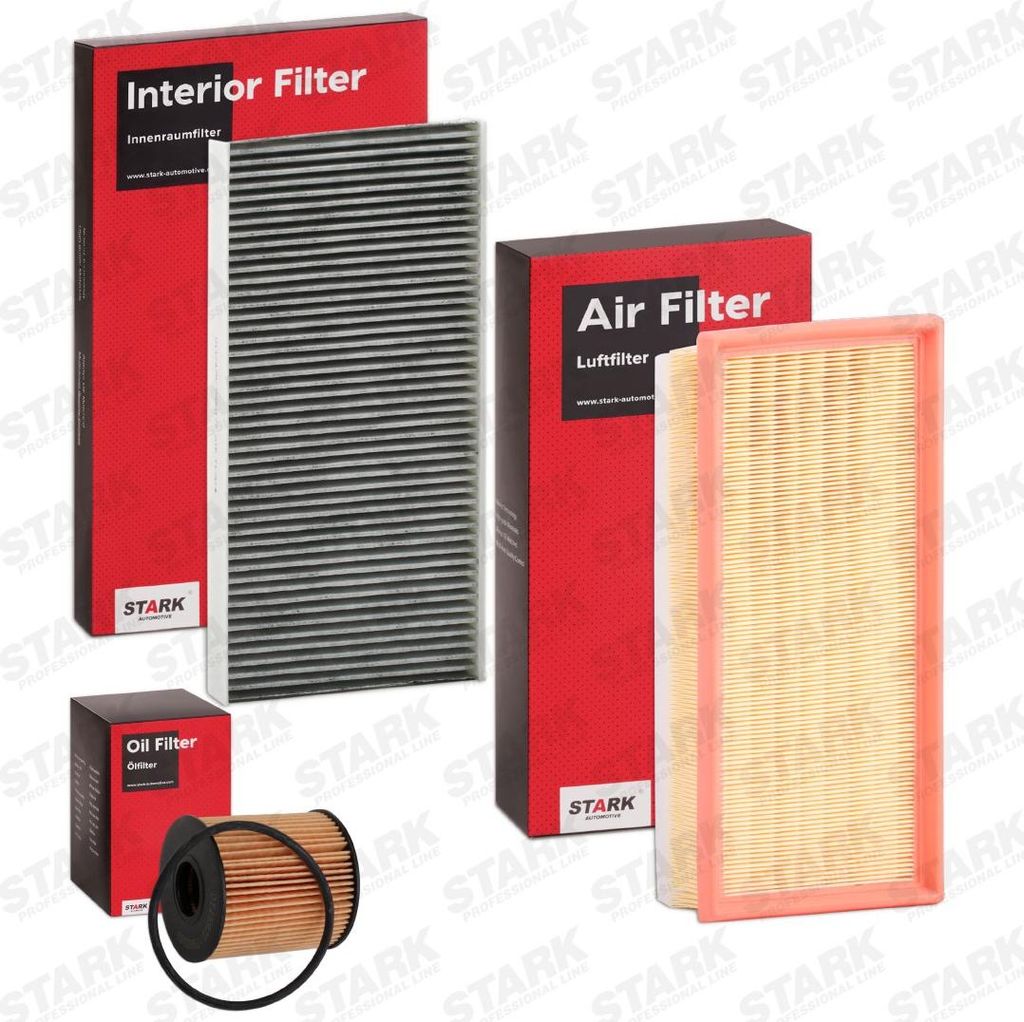 STARK Filterset Inspektionspaket Filtersatz für OPEL Corsa C Schrägheck (X01) für FORD C-Max II (DXA/CB7, DXA/CEU) für RENAULT KANGOO Express (...