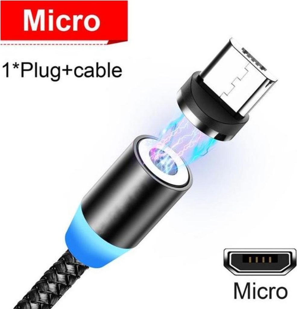 Led Magnetic Usb Kabel schnelle Aufladung Typ C Magnet Produktbild 