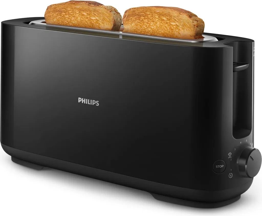 Grille-pain Philips HD2590/90 : Finies les Tartines Coincées ! 950W