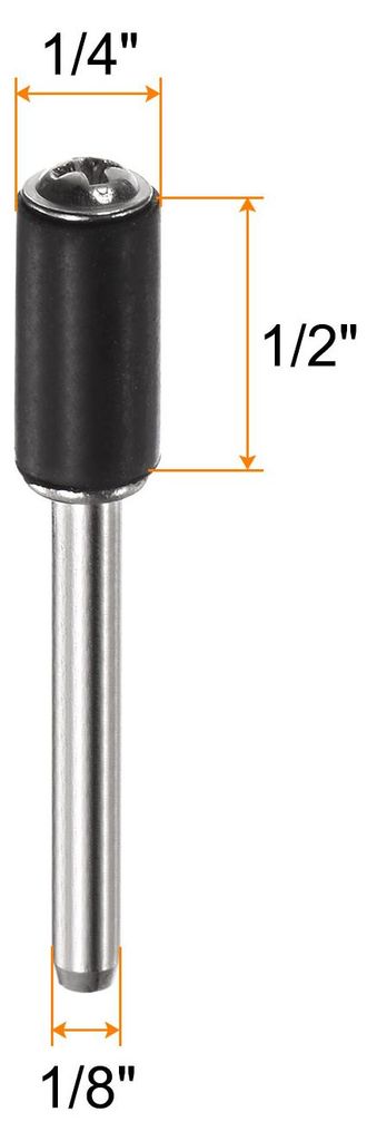 10Stk 1/4" Schleifen Trommel Gummidorne 1/8" Schaft Schleifen Hš¹lse Halterung fš¹r Trommelschleifer Drehschleifer