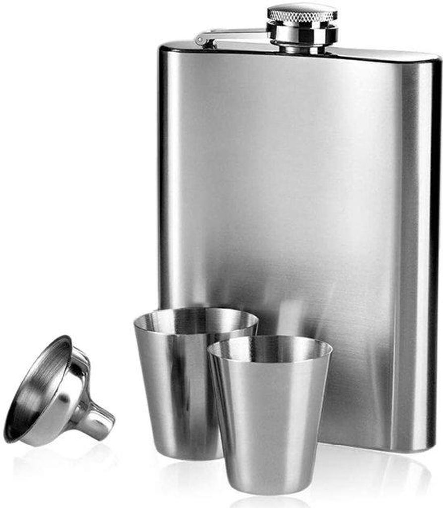 Wasserflaschen-Set - Feldflasche - inkl. Trichter und Bechern