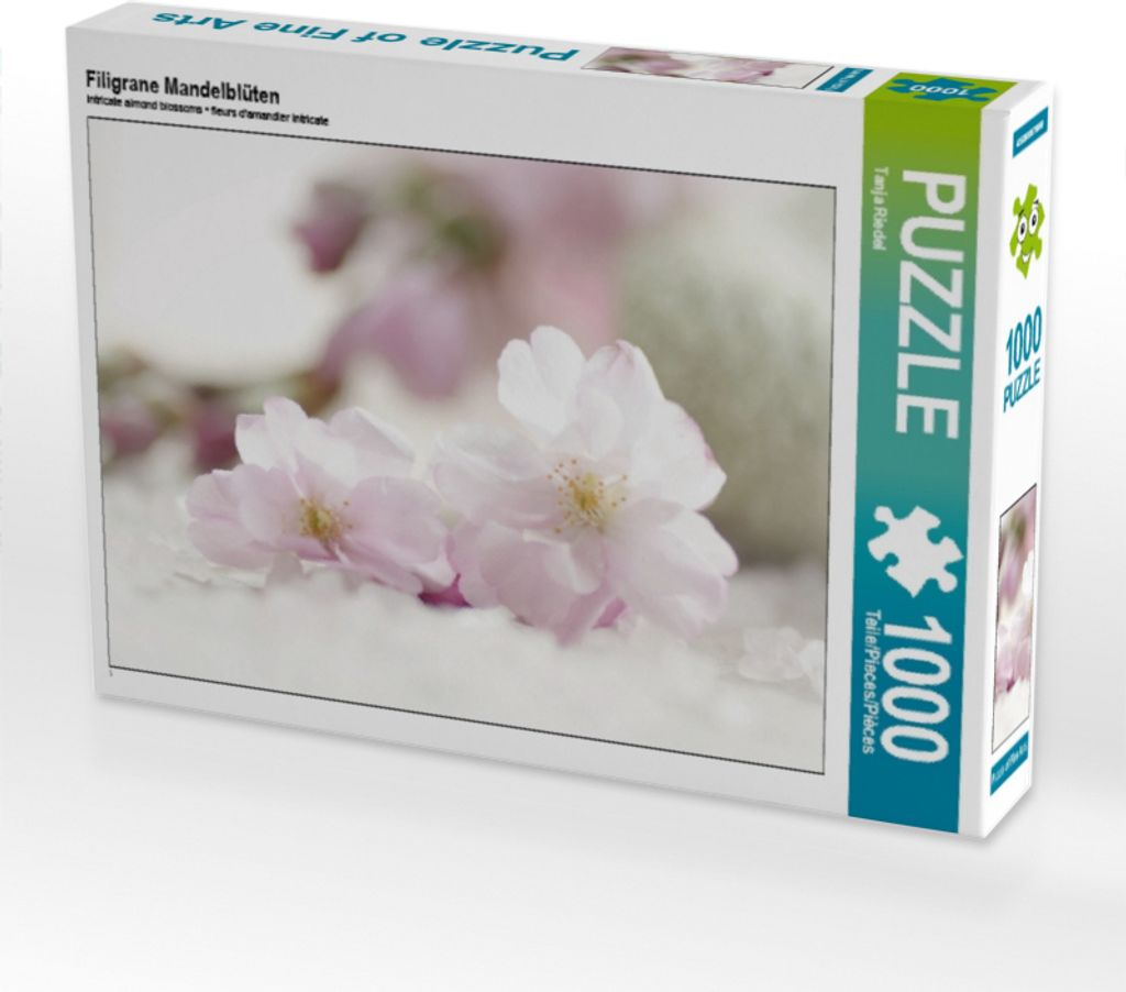 Calvendo Filigrane Mandelblüten 1000 Teile Puzzle quer Produktbild 