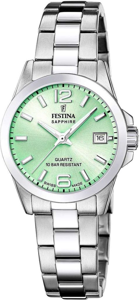 Festina Damenuhr Swiss Made Armbanduhr Edelstahl silber UF20049/2